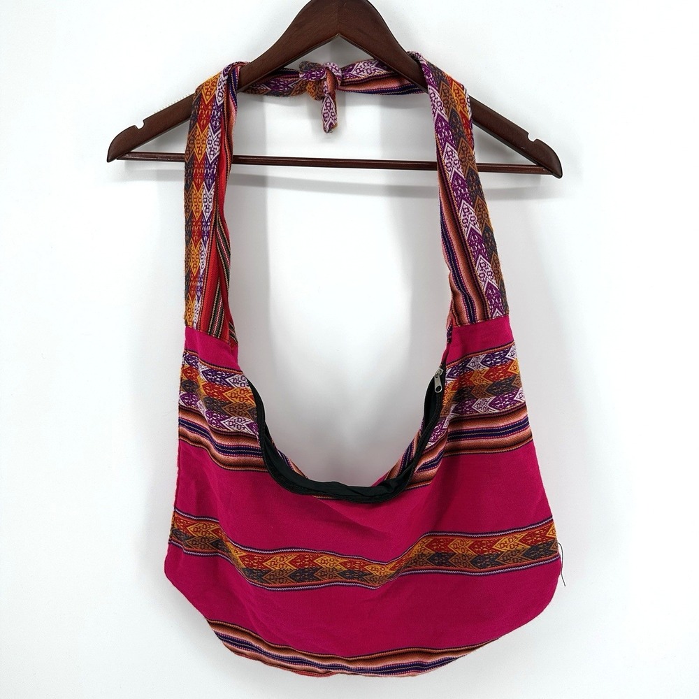 Boho Sling Bag Crossbody Hobo Hippies Ethnic Handmade Stylish Multi-Color